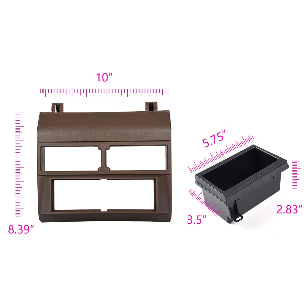 PIT66 Dash Cover Install Kit Fit 1988-1994 Chevy GMC Trucks Brown