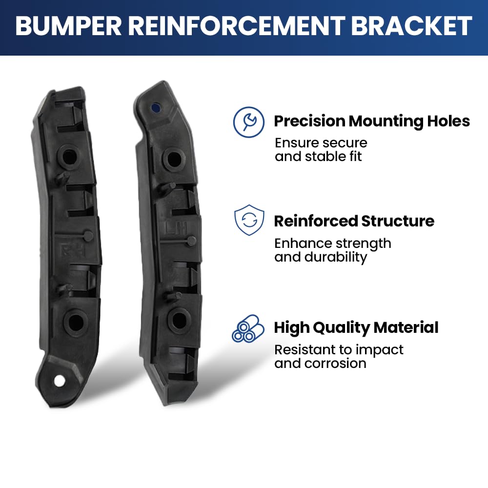 PIT66 2PCS Front Bumper Retainer Bracket Set Fit Ford Focus 2012-2018