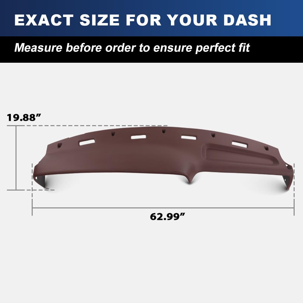 PIT66 Dash Bezel Cover Fit Dodge Ram 1500 2500 3500 1994-1997 Red
