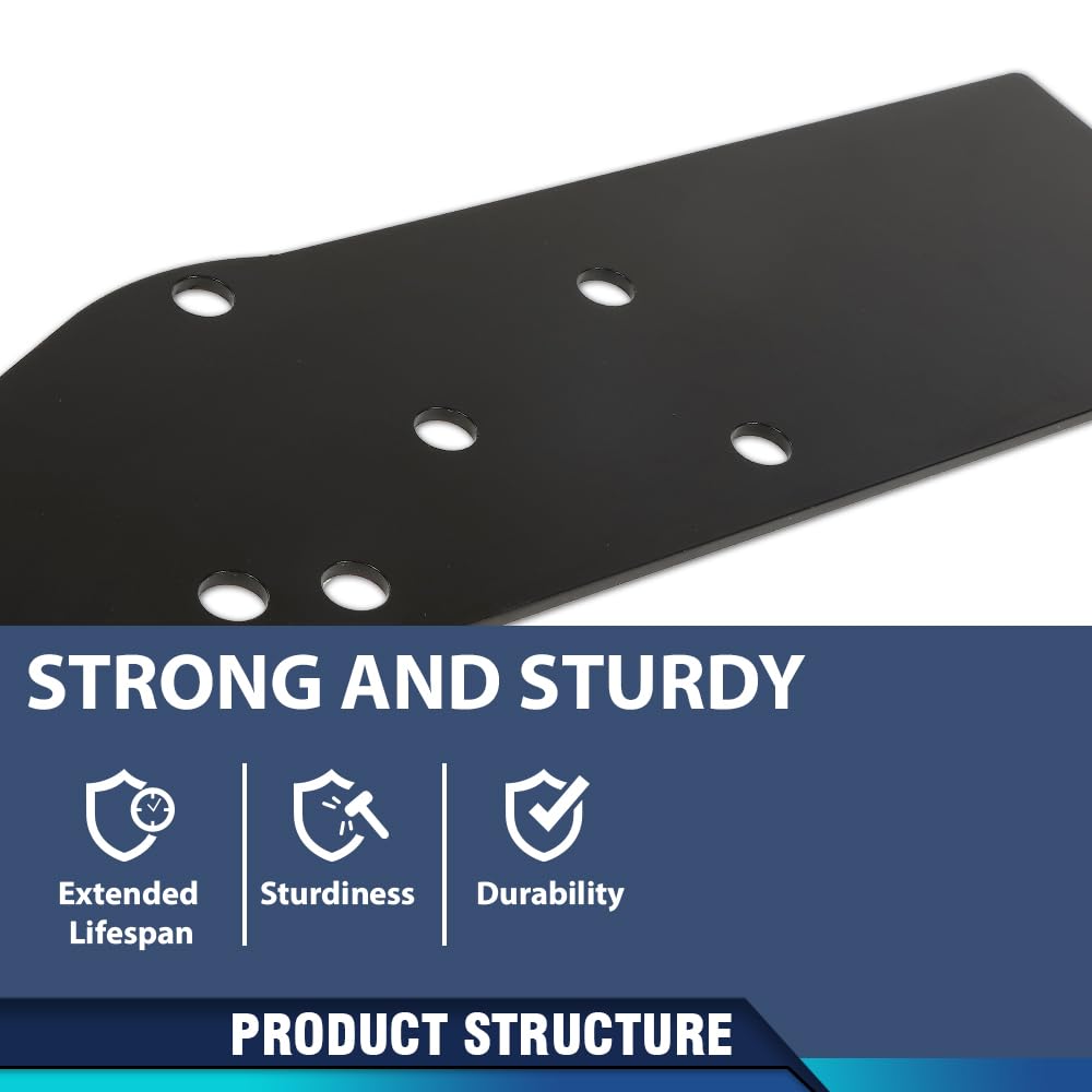 PIT66 Front Bumper Steel Reinforce Mount Brackets, Black