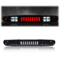 PIT66 LED 3rd Brake Light, Compatible with 2007-2014 Chevy Silverado/2007-2014 GMC Sierra/Compatible with 2009-2010 H-ummer H3T LED Third Brake Light Cargo Black Housing Smoky Lens