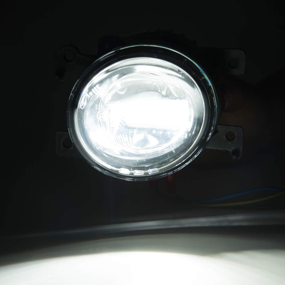 PIT66 Front Left Bumper Fog Light Lamp Assembly Compatible with Infiniti Q50 QX50 QX60 2016-2017 Fit Infiniti QX80 2015-2017 Clear Lens