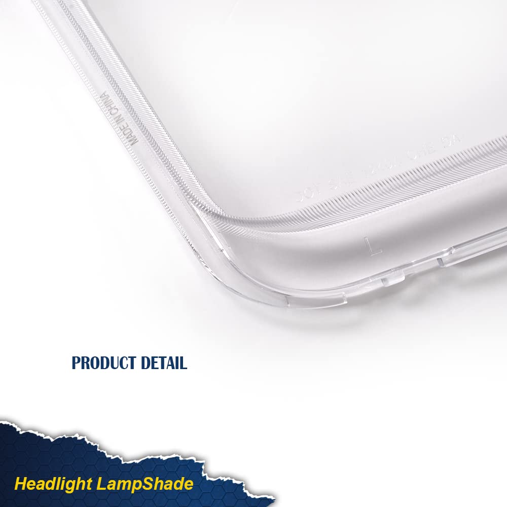 PIT66 Headlight Lens Cover, Compatible with 2005-2009 Ford Mustang (Does Not Fit Shelby GT500 Models) Clear