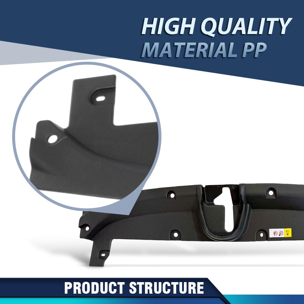 PIT66 Radiator Support Cover PP Black Fit Toyota Corolla 2019-2022