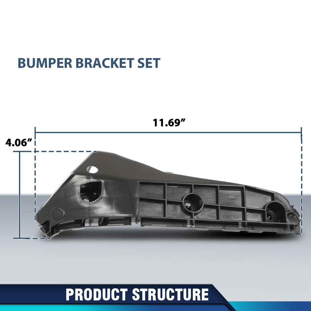 PIT66 Bumper Bracket Set Front Driver & Passenger Side, LX1043129,