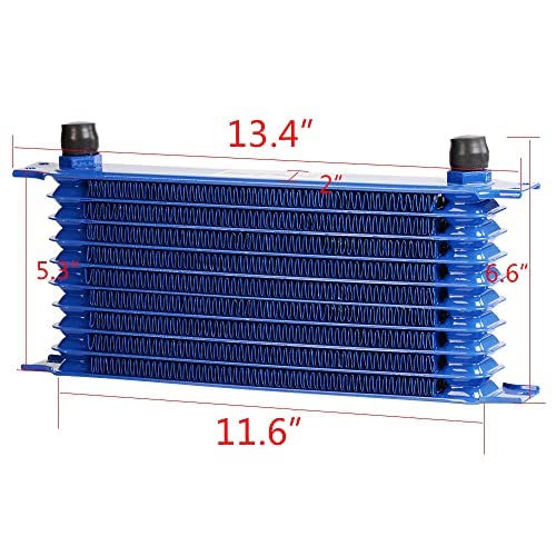PIT66 10 Row AN10 Engine Oil Cooler Relocation Kit Filter Adapter