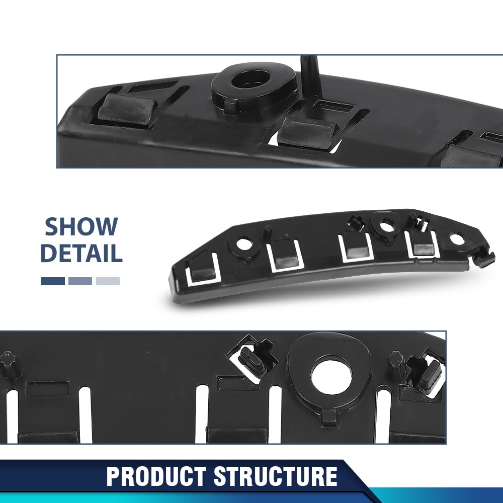 PIT66 Front Bumper Bracket Support Left Side, Black