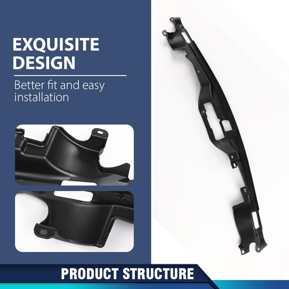 PIT66 Radiator Support Cover Upper Compatible with Jeep Patriot 2011-2017 Dark Gray