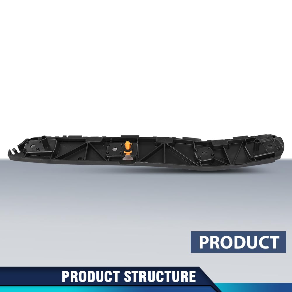 PIT66 Rear Left Lower Bumper Bracket Driver Side, FO1142125 Black PP