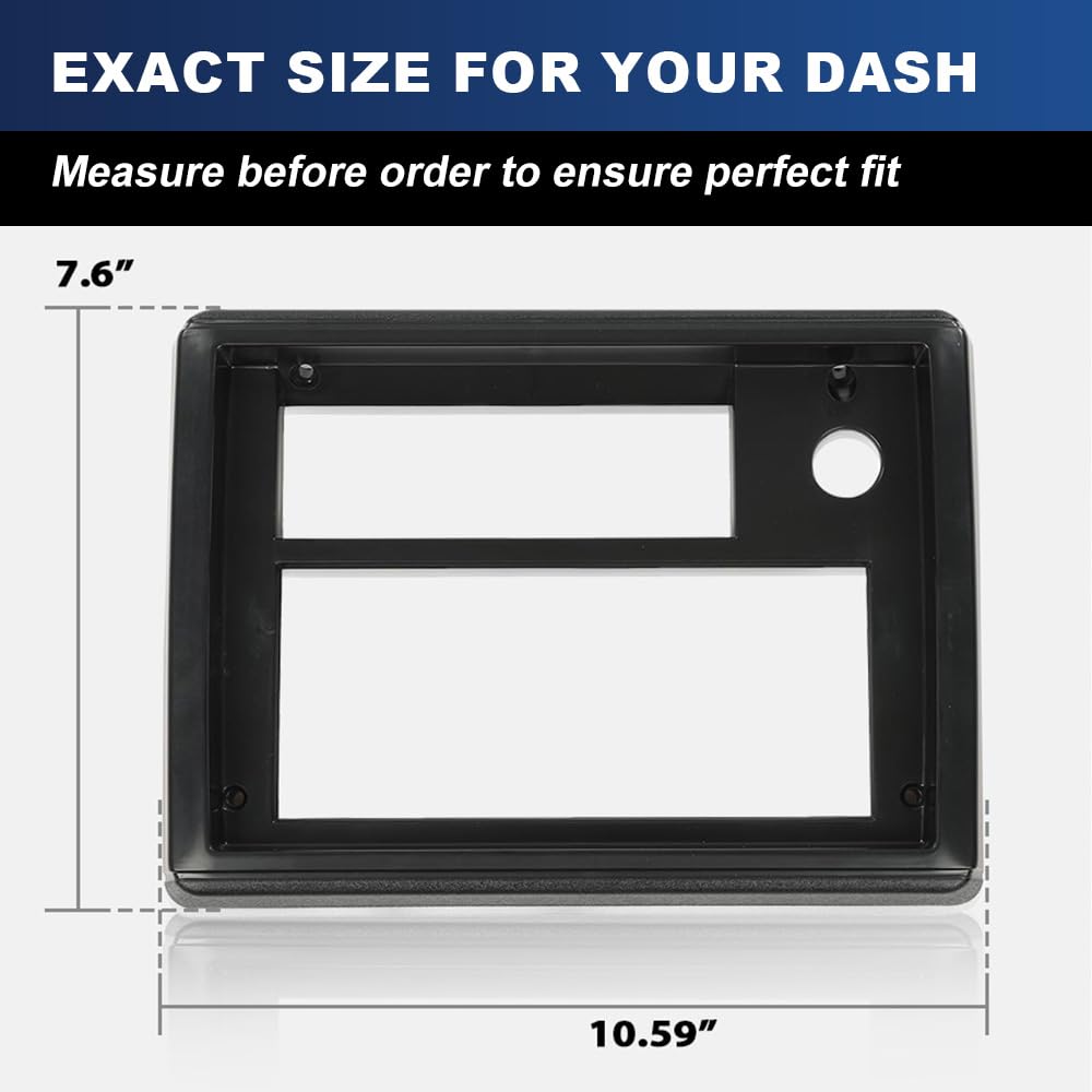 PIT66 Dash Bezel Fit Chevy El Camino Monte Carlo Caballero 1981-1988 Black