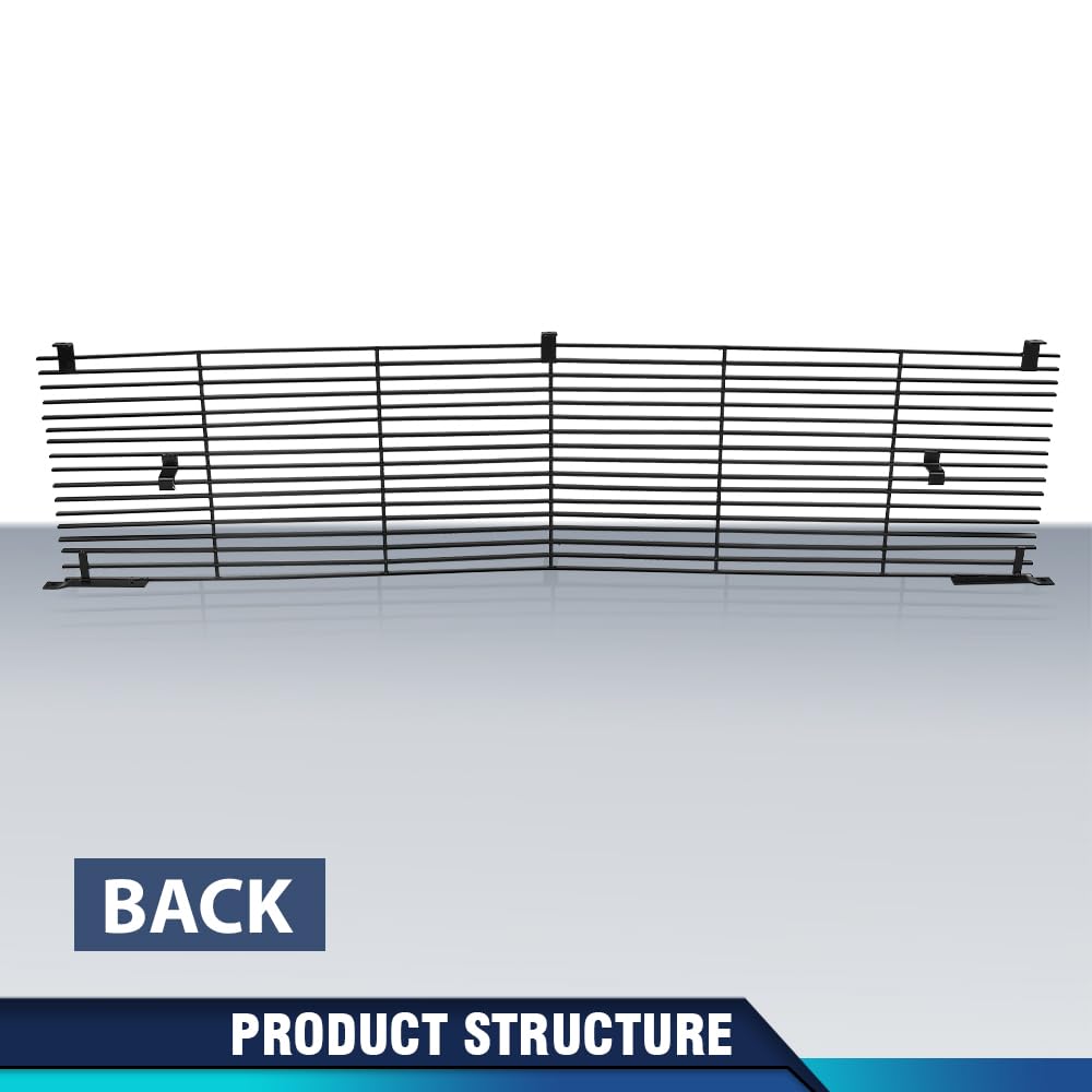PIT66 Front Billet Grille Compatible with Chevy Blazer Suburban/GMC Jimmy Suburban 1981-1988, Fit Chevy GMC C/K Pickup 1981-1987, Only Fit for Phantom Style With Stacked Lights Models