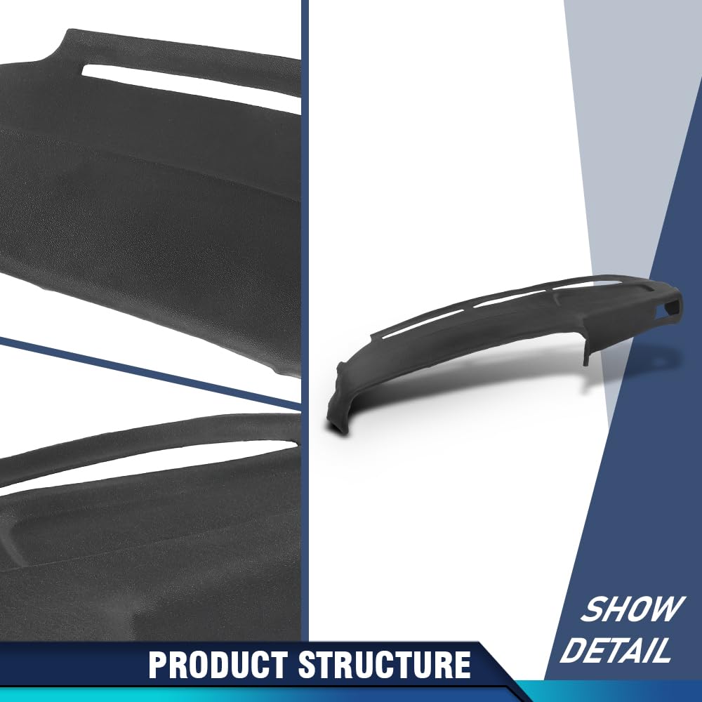PIT66 TPE Dash Cover Panel Fit Toyota 4Runner Pickup 1989-1995 Black