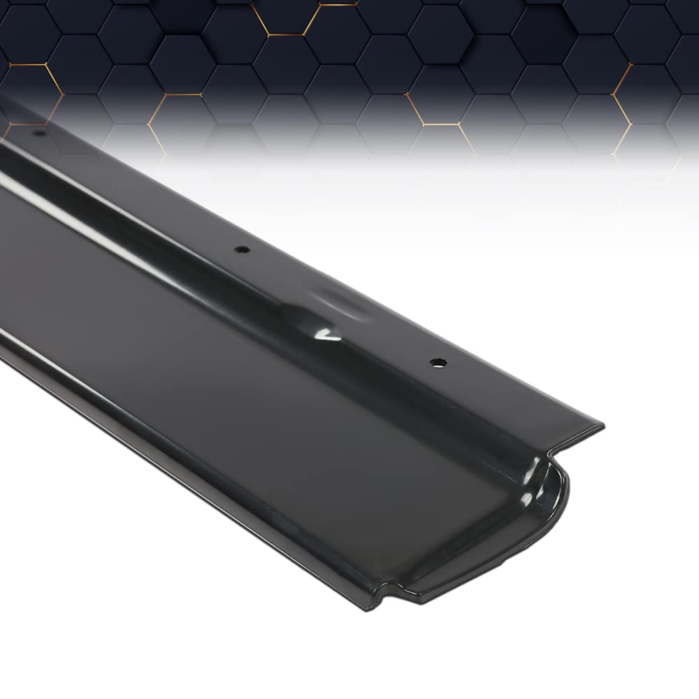 PIT66 Front Bumper Fillers Set Compatible With 1979-1985 Cadillac Eldorado Black Painted Bumper Fillers 4pcs