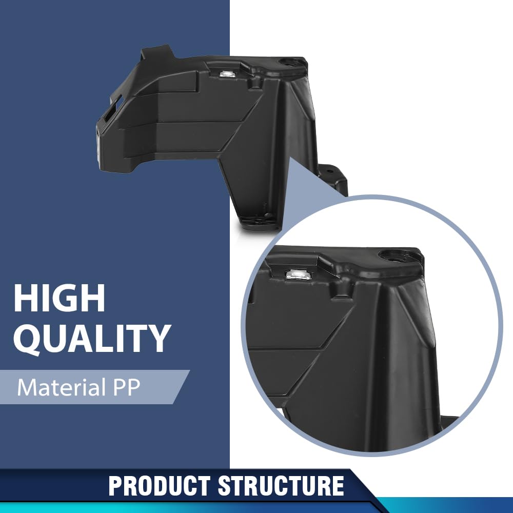 PIT66 Front Right Bumper Fascia Support Bracket, Black