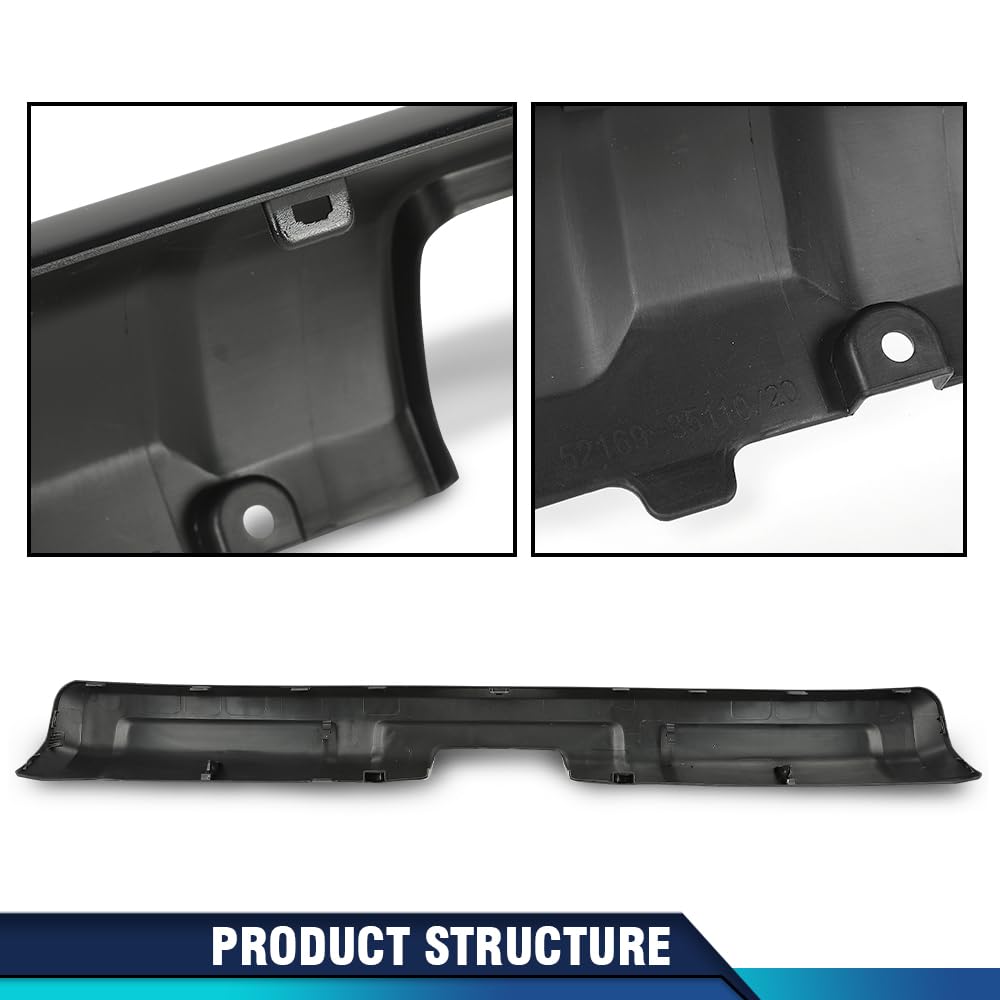 PIT66 Rear Bumper Valance Cover, Black