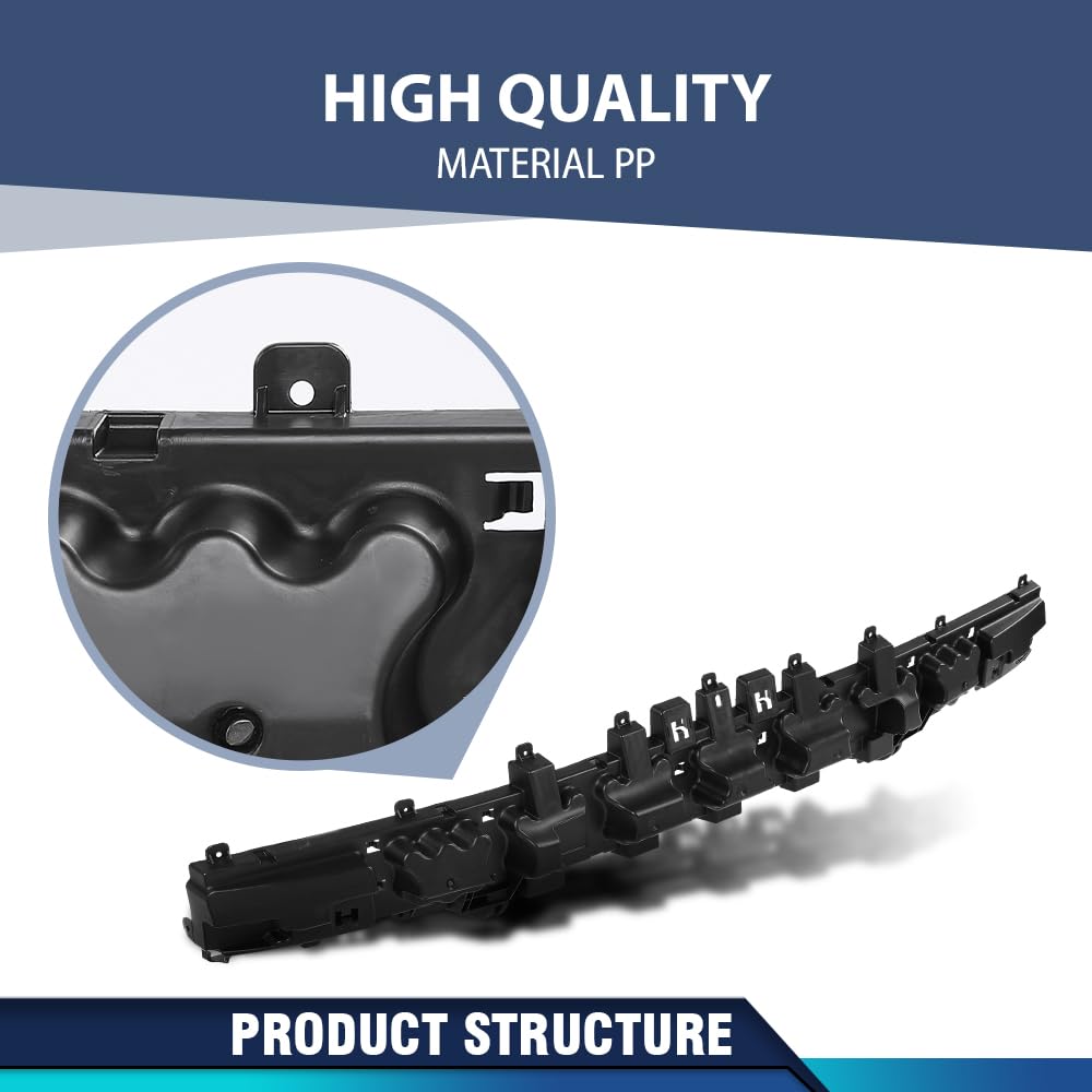 PIT66 Rear Bumper Impact Absorber 1 Pc, FO1170152 Black