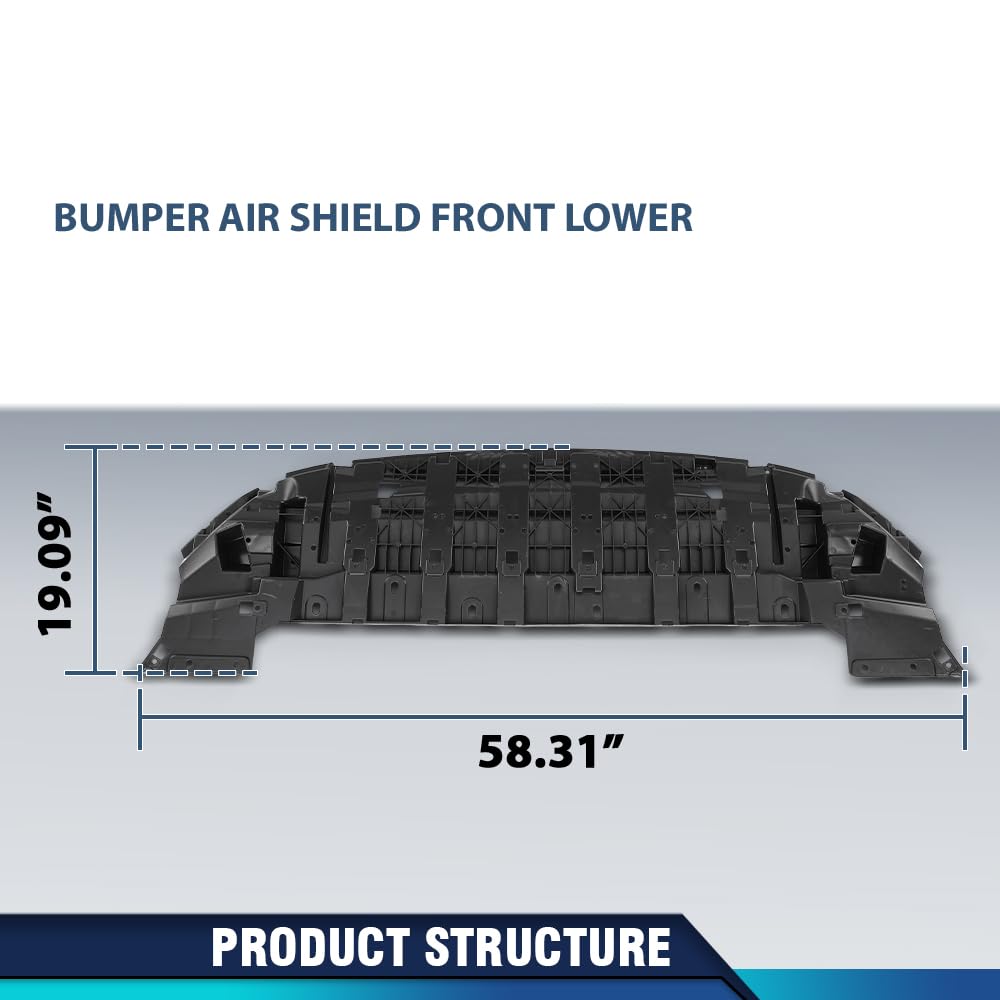 PIT66 Front Lower Engine Splash Shield Bumper Air Fit Ford Escape 2017-2019