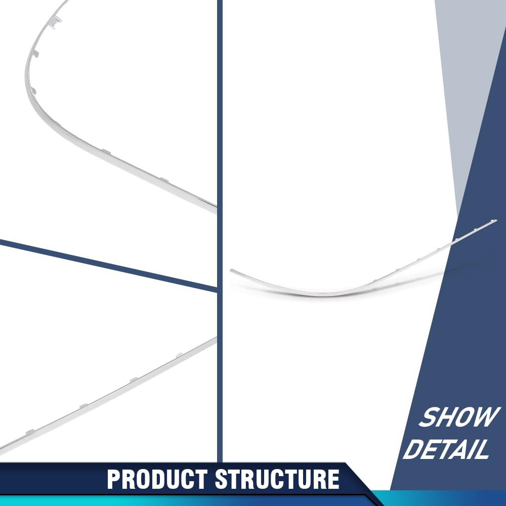 PIT66 Rear Left & Right Side Bumper Trim Molding Pair, MB1159110, MB1158110