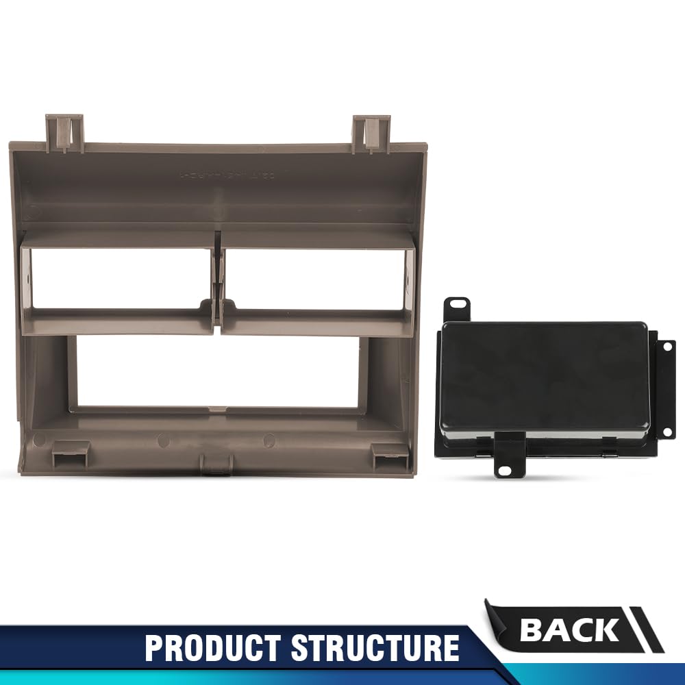 PIT66 Single Din Dash Kit w/o Wire Harness Adapter Compatible with 1988-1994 Chevy/GMC Sierra Pickup Full Size,Fit 1992-1994 Chevy/GMC Suburban,Fit 1992-1994 GMC Yukon