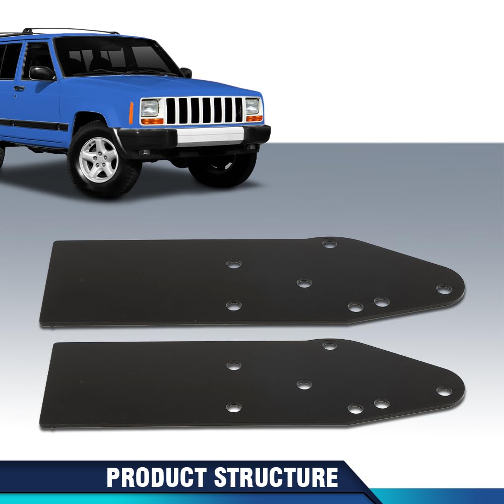 PIT66 Front Bumper Steel Reinforce Mount Brackets, Black