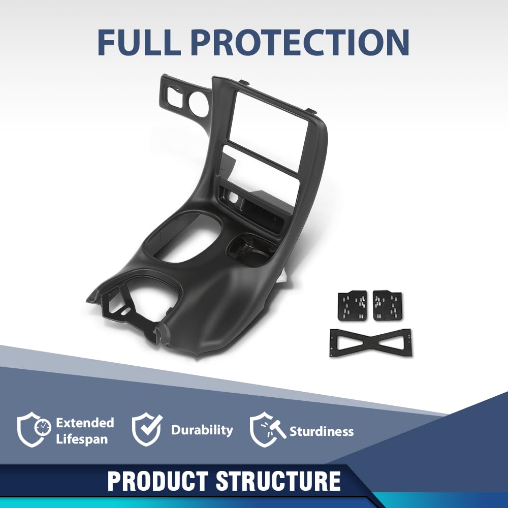 PIT66 Double Din Dash Kit Fit Chevy Corvette C5 1997-2004 Black