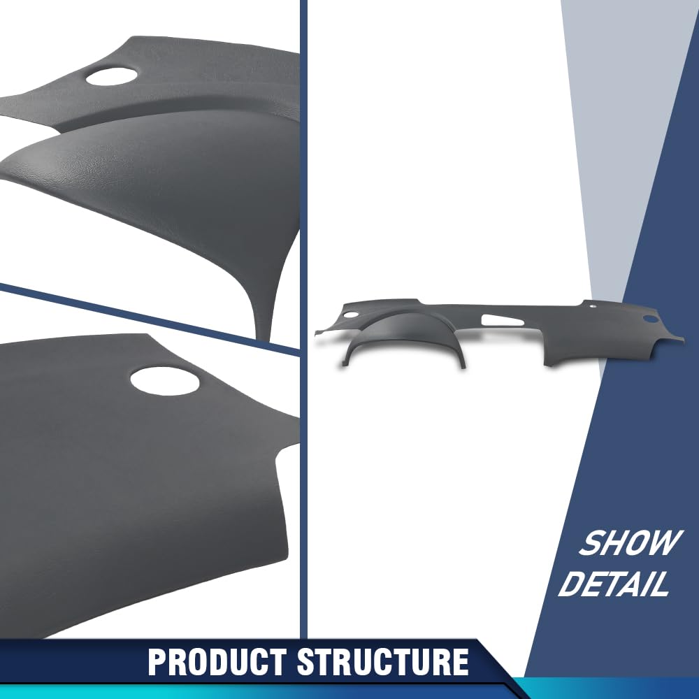 PIT66 TPE Dash Cover Fit 2004-2008 Acura TL Dash Cover 30-408LL Light Grey
