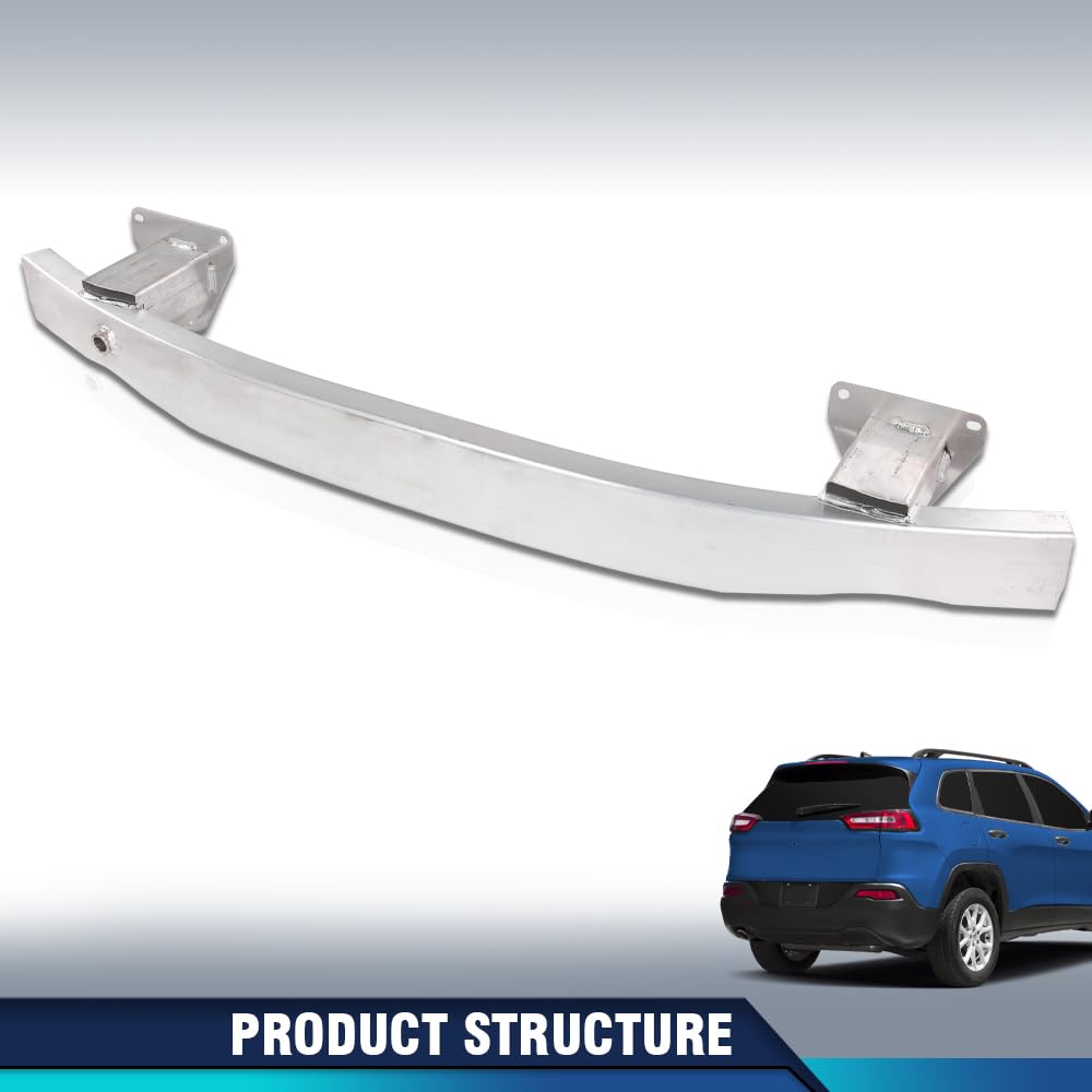 PIT66 Rear Bumper Impact Absorber Reinforcement Bar, CH1106220 Silver