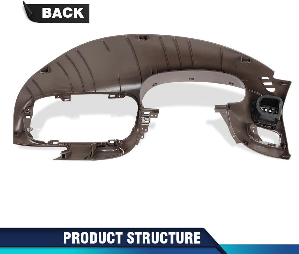 PIT66 Radio Dash Bezel&Center Dash Fit Ford F150 Expedition 1997-2003 Brown