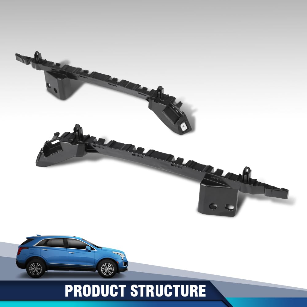 PIT66 Front Driver & Passenger Side Bumper Bracket Set, GM1043161,