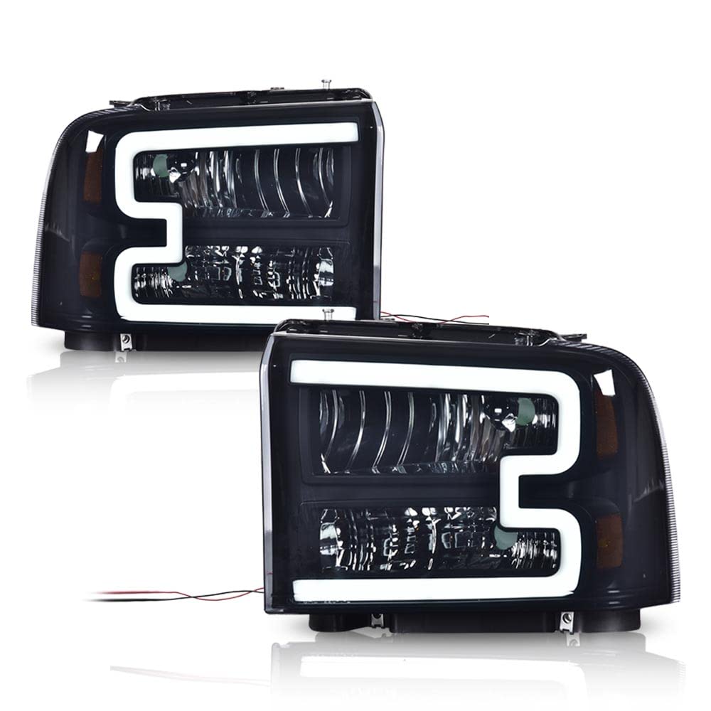 PIT66 LED Headlights Fit 2005-2007 Ford F250 F350 F450 F550 Super Duty