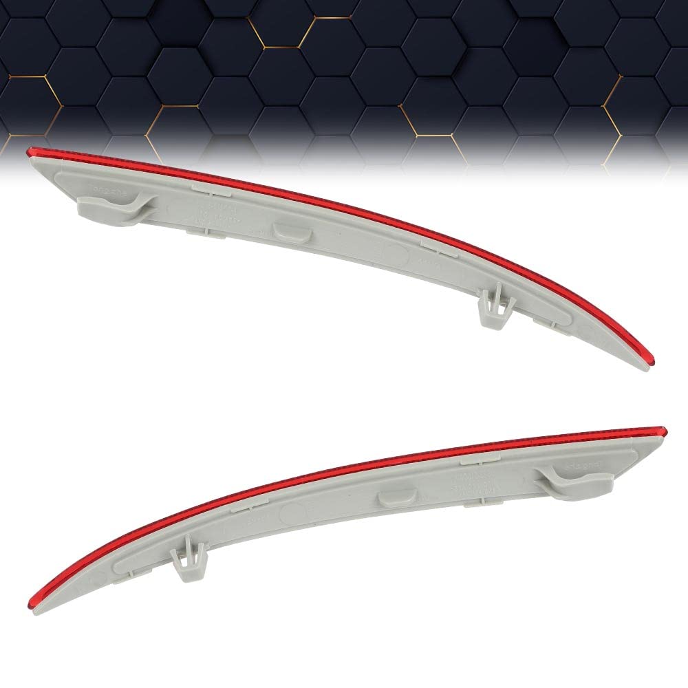 PIT66 Rear Bumper Reflector Set Compatible with 2013-2016 Ford Fusion Driver and Passenger Side DS7Z13A565A FO1185103 DS7Z13A565B FO1184103