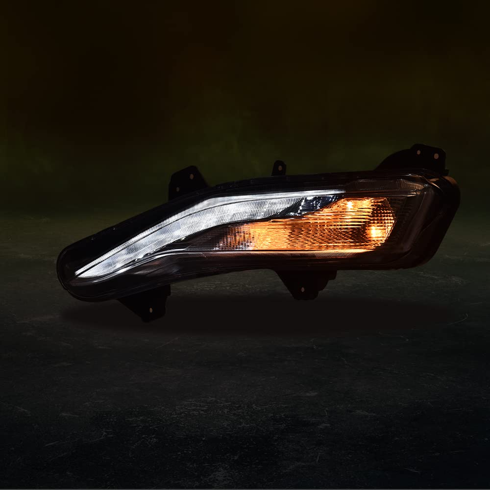 PIT66 Front Bumper LED Fog Lights, Left Driver Side