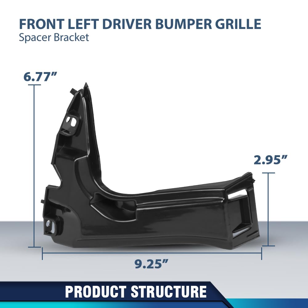 PIT66 Front Bumper Grille Spacer Bracket Left Driver