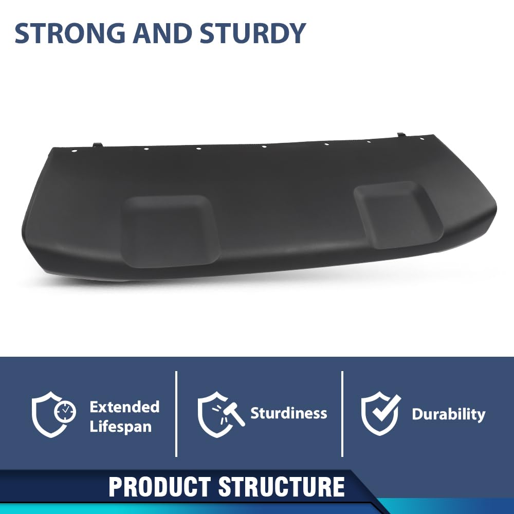 PIT66 Front Lower Bumper Face Bar Step Pad Molding, FO1015129 Black PP