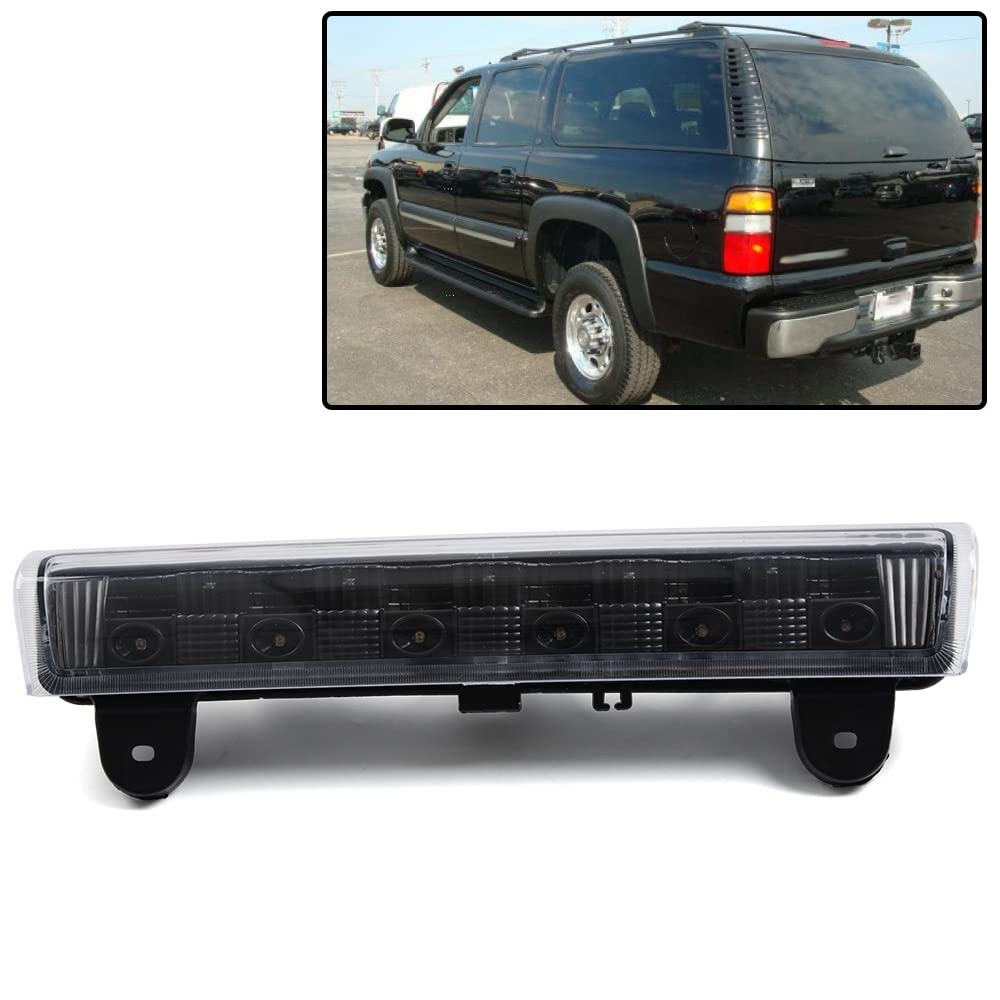 PIT66 LED 3rd Brake Light, Compatible with 00-06 Chevy Suburban/Tahoe (Except Barn Door)/00-06 Gmc Yukon/Yukon Xl/Yukon Denali (Except Barn Door) Clear Lens Black Housing
