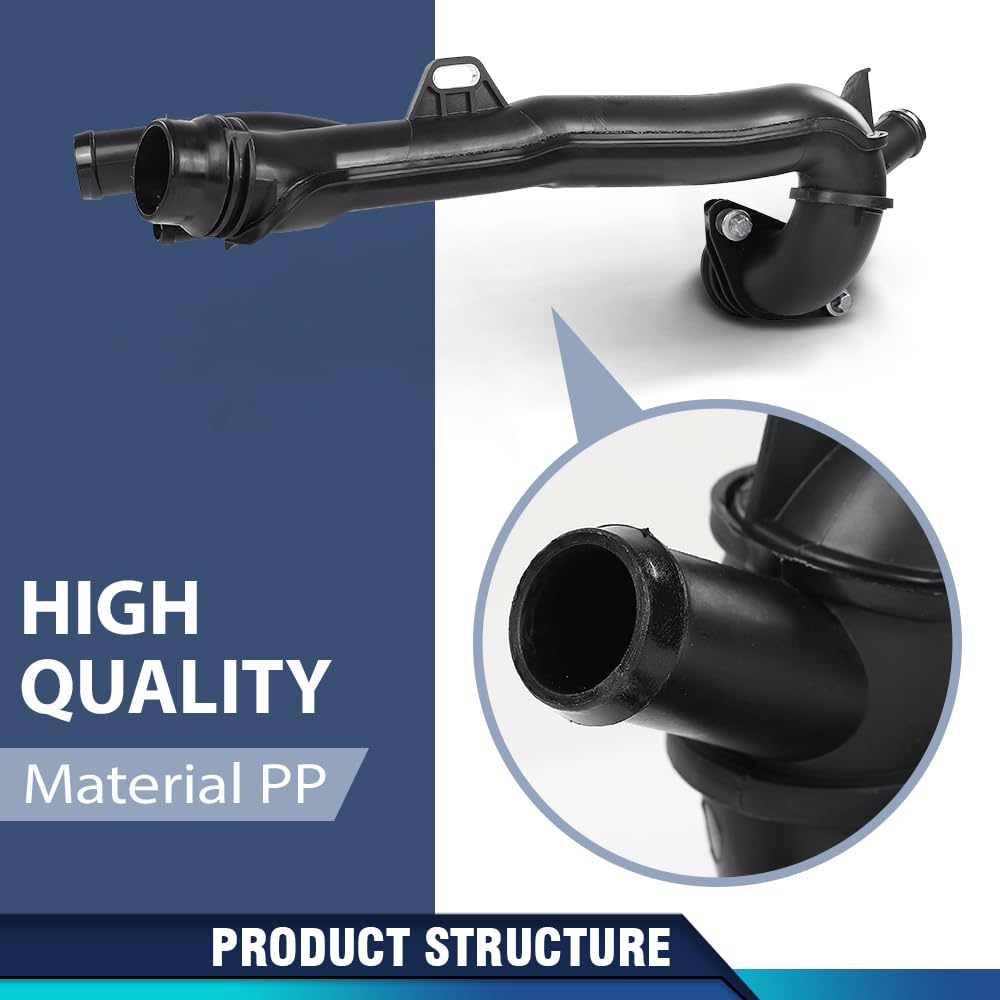 PIT66 Thermostat Coolant Pipe Compatible with Benz C300 E350 GLC300 GLE350 2019-2023, Fit Benz M264 Engine CLS C-Class E-Class Models A2642008600, 2642008600, 264 200 86 00, A 264 200 86 00 Black