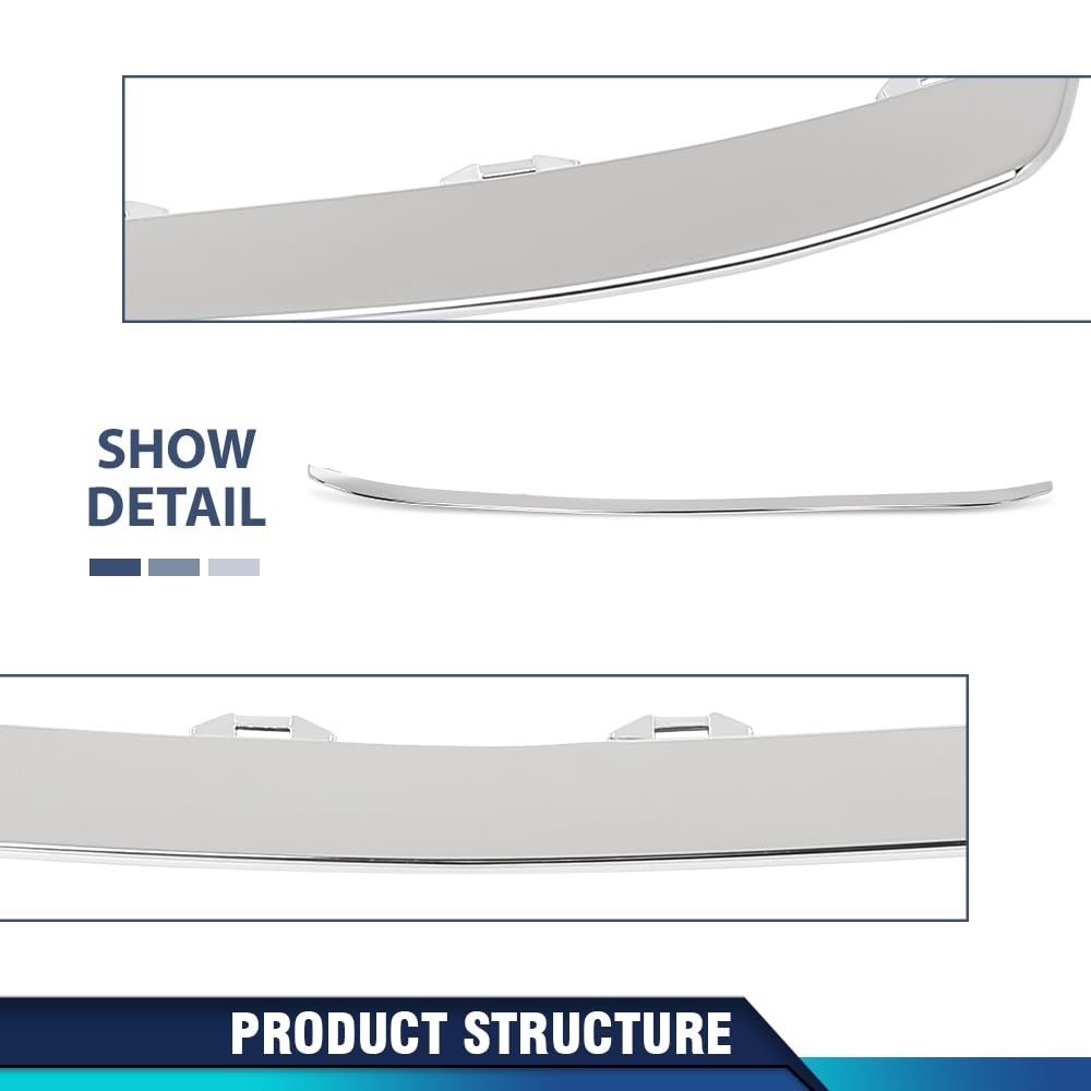 PIT66 Chrome Grille Grill Trim, MB1044115