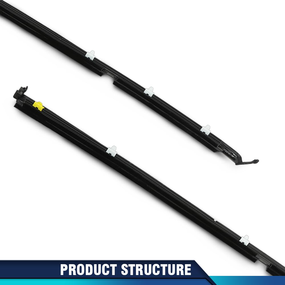 PIT66 Weatherstrip Seals Door Glass Window Compatible with Miata MX-5 1990-2005 NA0158810F, NA0159810F LH&RH