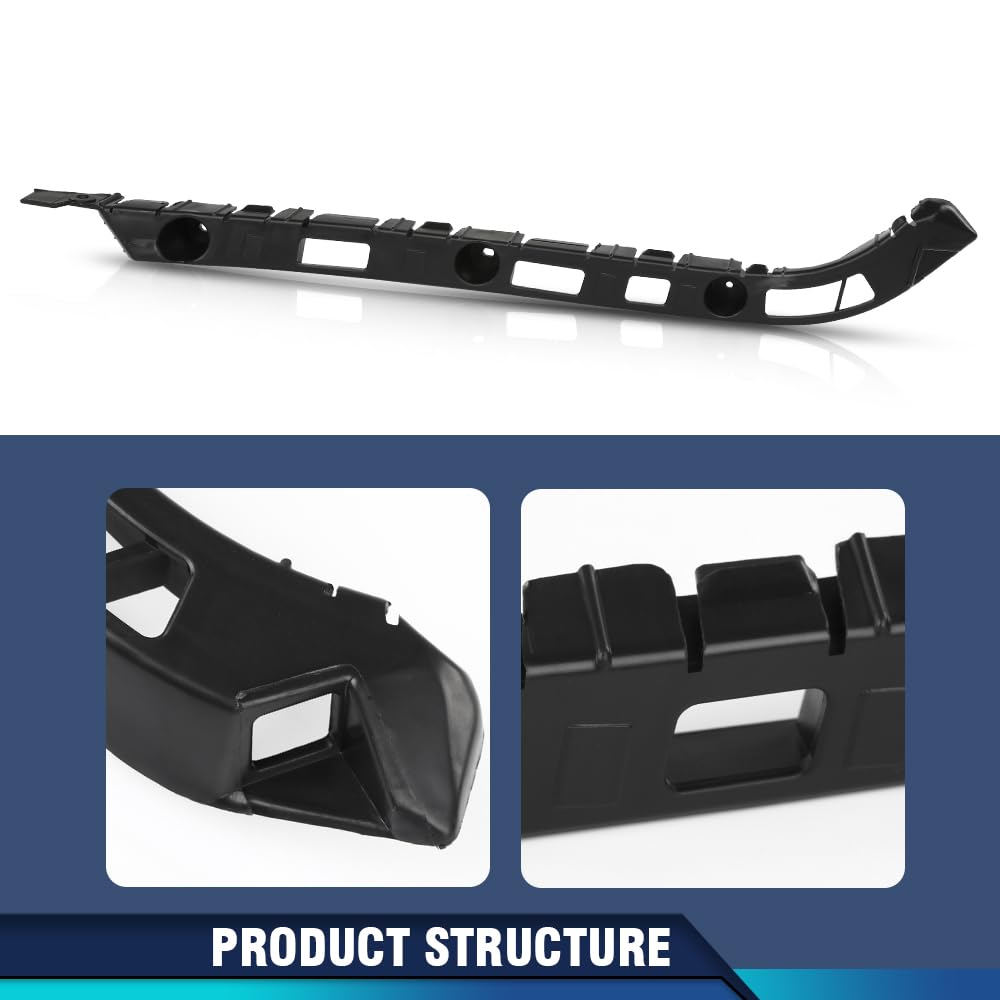 PIT66 Bumper Retainer Bracket Rear Driver Side, GM1142105 Black