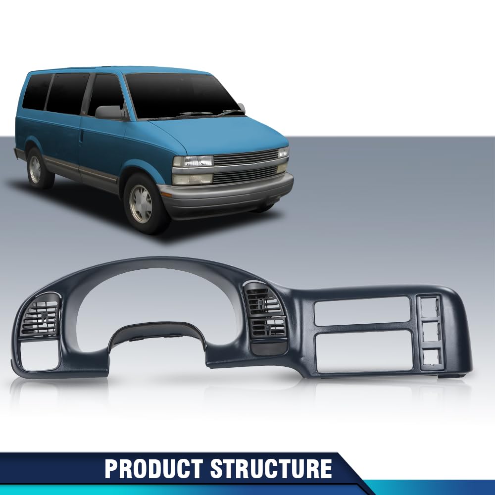 PIT66 Dash Radio Cluster Bezel Fit Chevy Astro GMC Safari 1995-2005 Blue