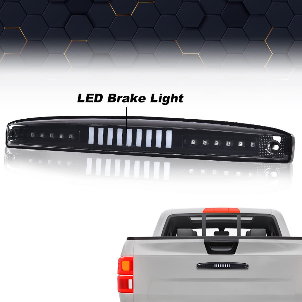 PIT66 LED 3rd Brake Light Fit Dodge Ram 2500 3500 2003-2006 Black Housing