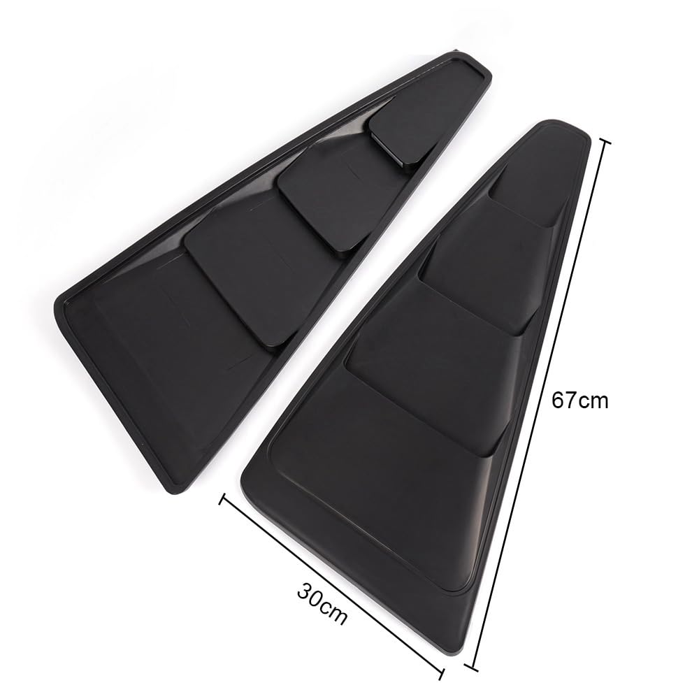 PIT66 1/4 Quarter Side Window Louver Scoop Cover Fit Ford Mustang 2005-2014
