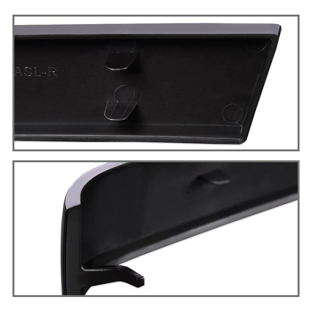 PIT66 Front Grille Trim Set Compatible with Chevy Silverado 2003-2007 Black