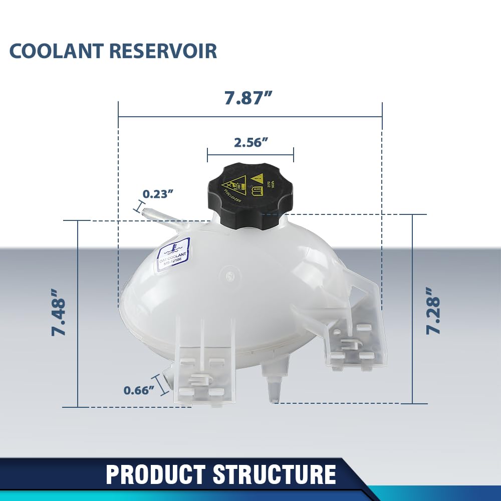 PIT66 Coolant Expansion Tank Overflow Reservoir Fit Jeep Renegade 2015-2021
