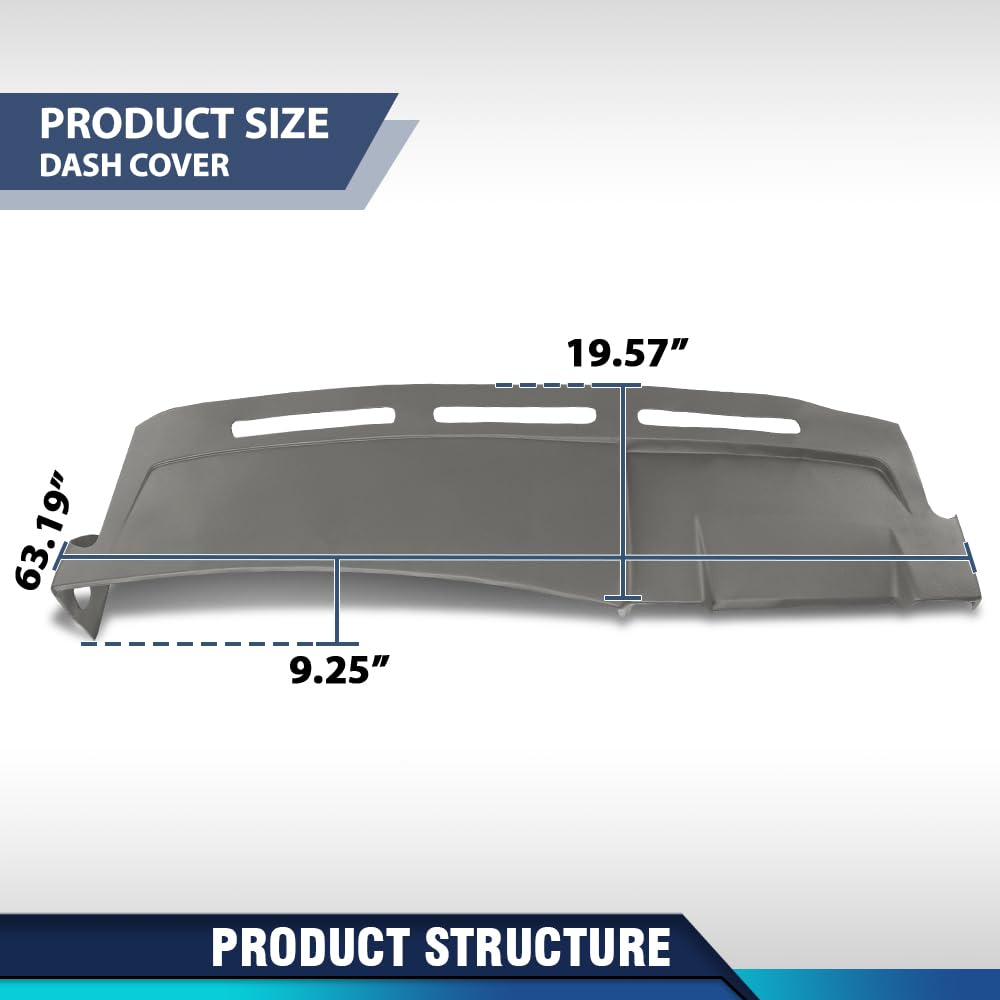 PIT66 TPE Dash Cover Bezel Fit Cadillac Escalade ESV EXT 2002-2006