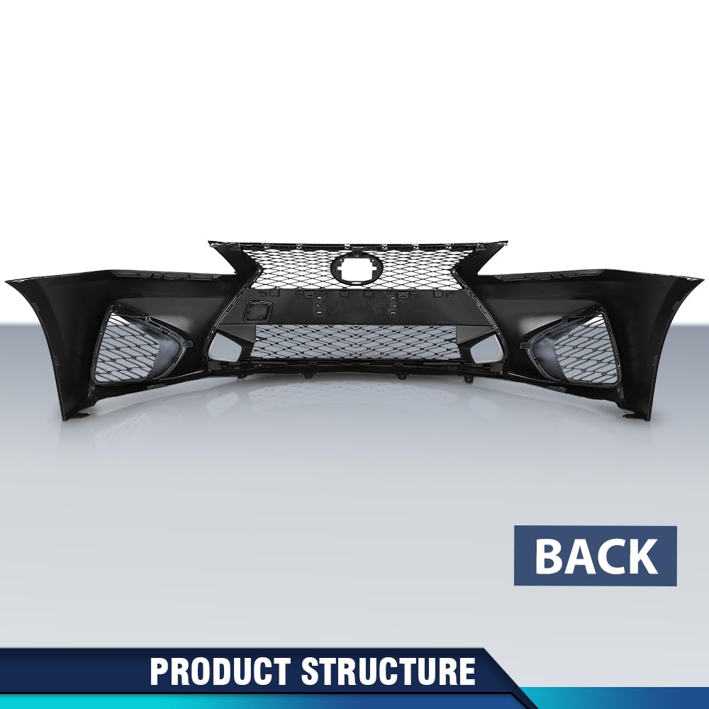 PIT66 6Pcs Front Bumper Conversion Kit Fit LX GS 2013‑2015 to GS‑F Style