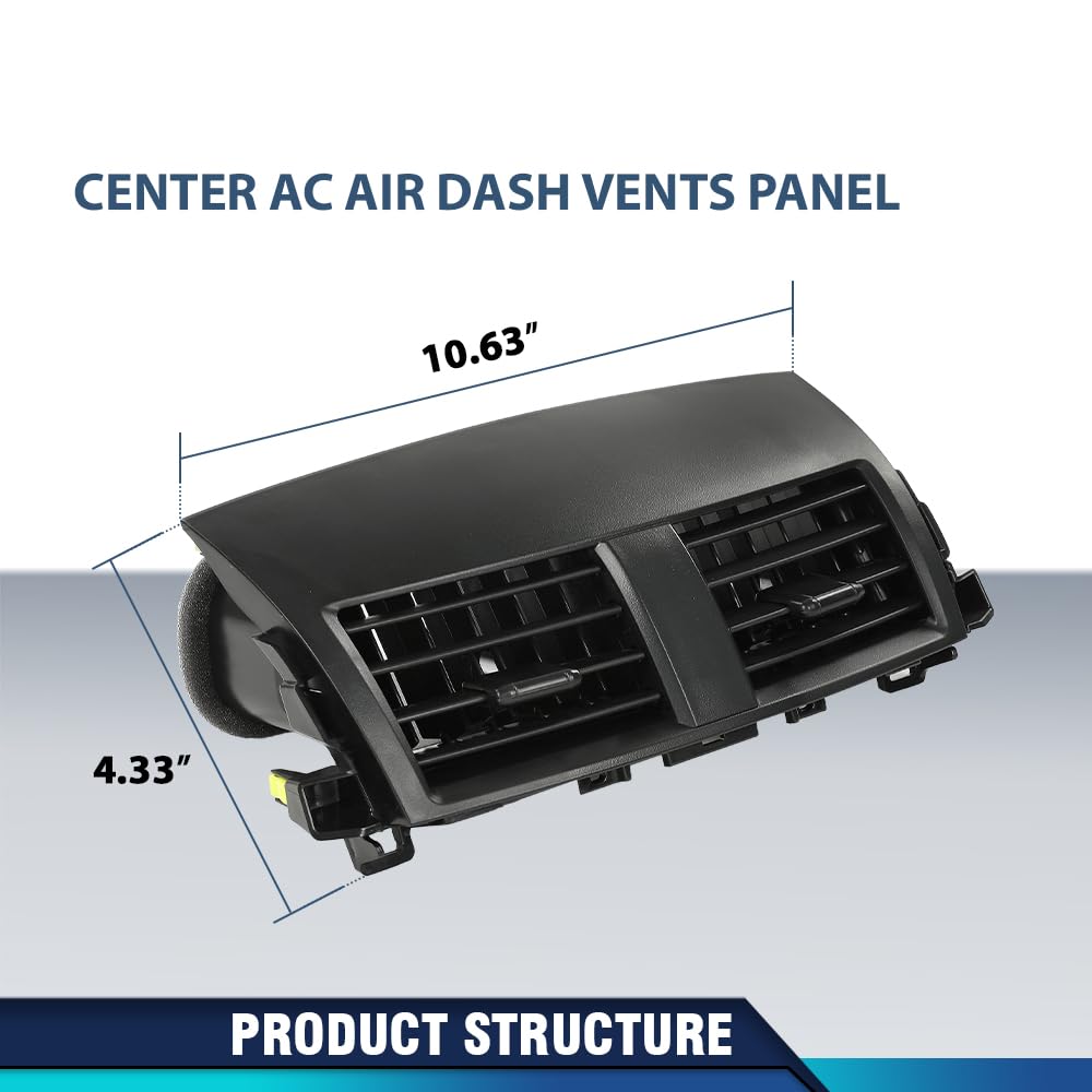 PIT66 Center AC Air Dash Vents Panel Fit Toyota Rav4 2006-2012