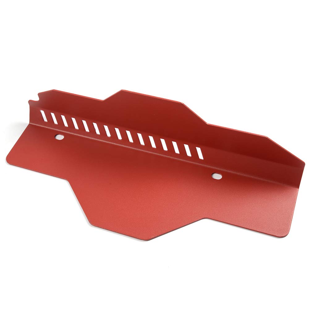Full Aluminum Radiator Shroud & Pulley Belt Cover Combo, Compatible with Subaru WRX & STi 2008 2009 2010 2011 2012, Red