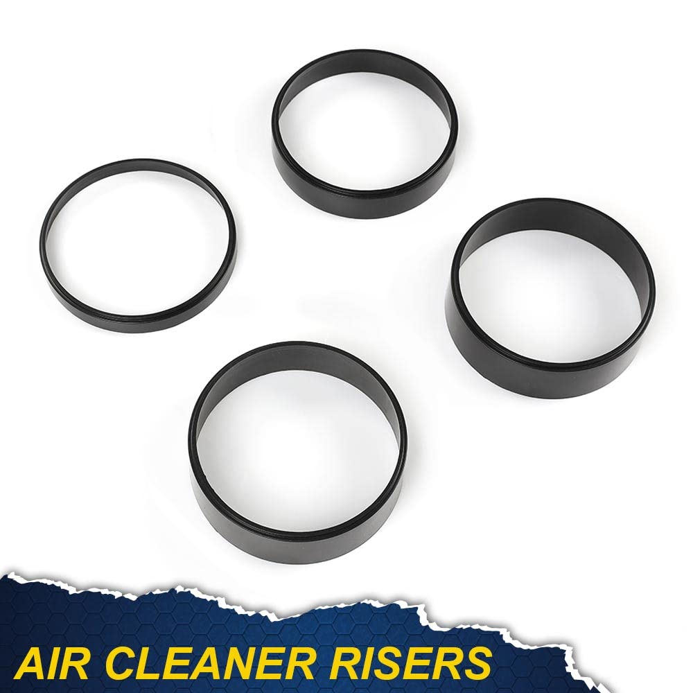PIT66 4Pcs Air Cleaner Spacer Plastic, Black