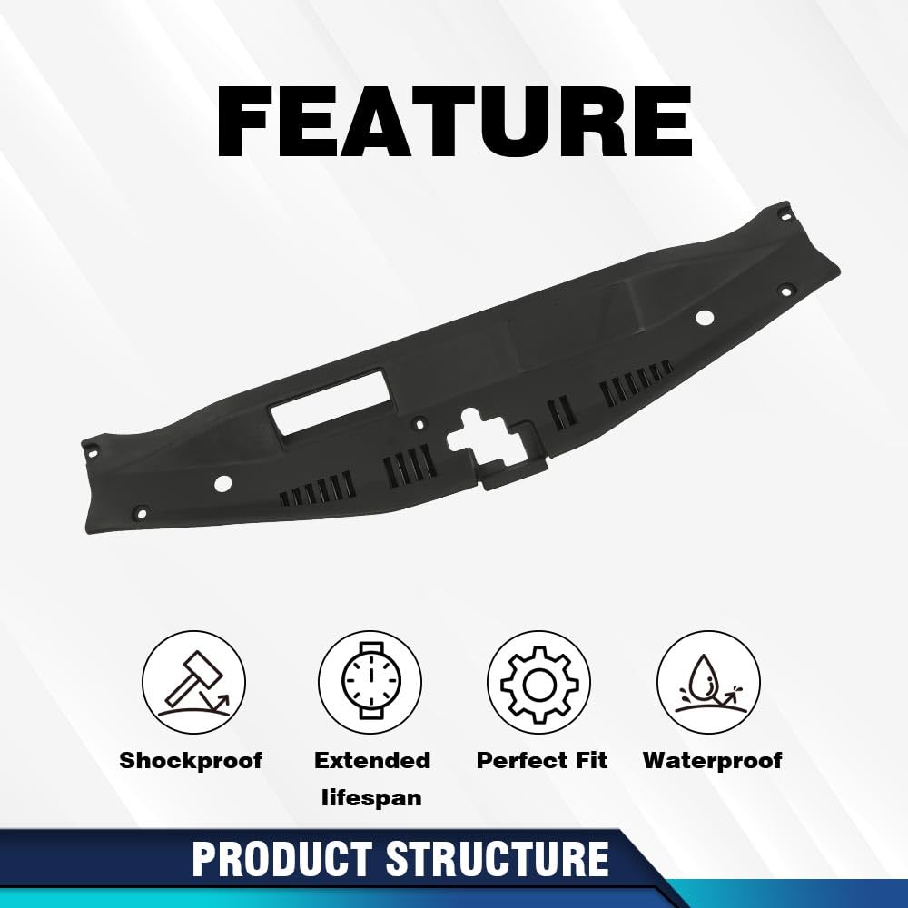 PIT66 Radiator Support Access Upper Top Cover Assembly Compatible with Toyota Camry 2018-2020 Black 5329506190, 53295-06190, 5329533130, 53295-33130, TO1224119